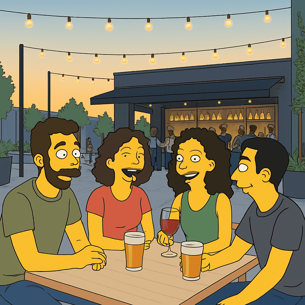 Imagem de um bar aconchegante